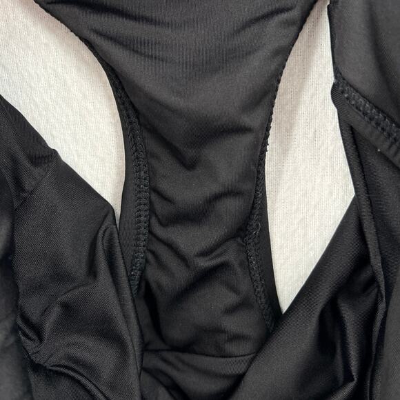 ANDIE Mykonos Classic One Piece Swimsuit Women XL Black Plunge V Neck Wide Strap - Picture 9 of 14